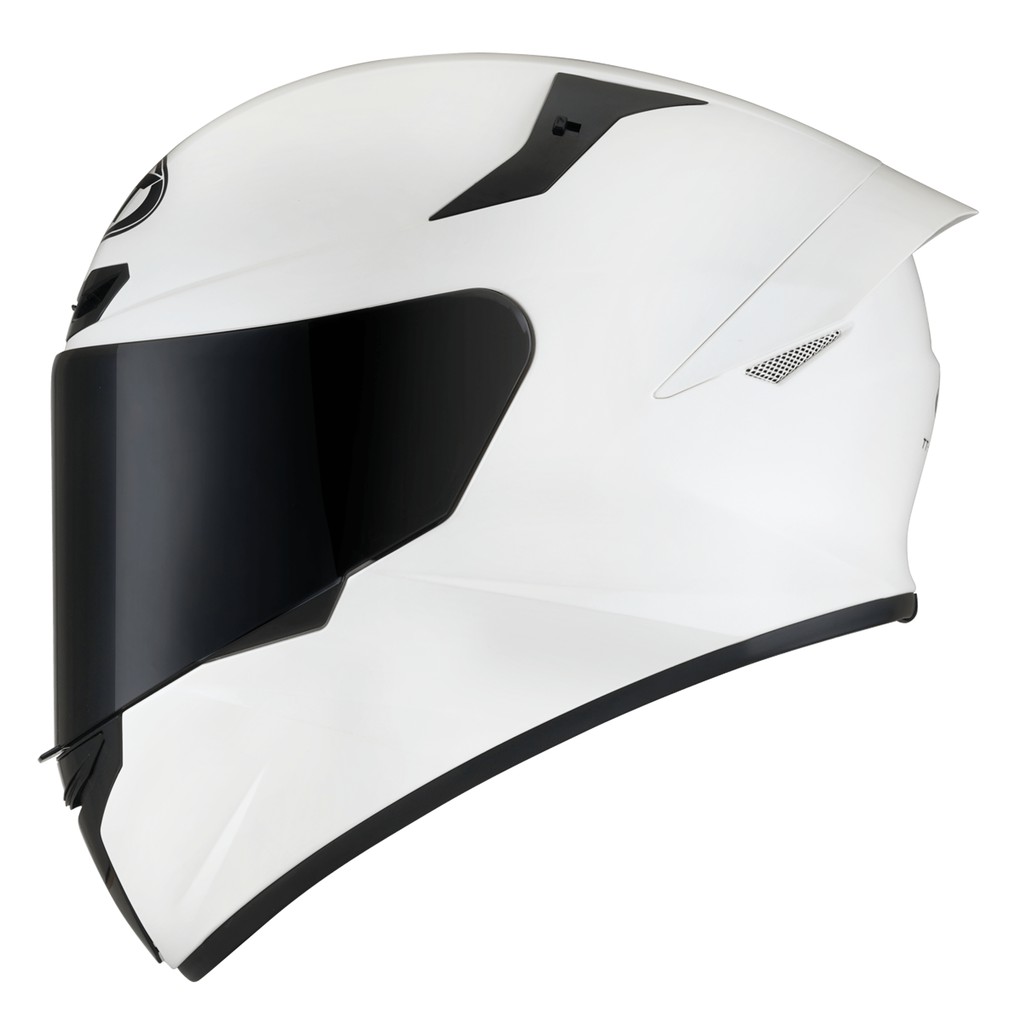 HELM KYT TT COURSE PLAIN (VISOR CLEAR) - WHITE