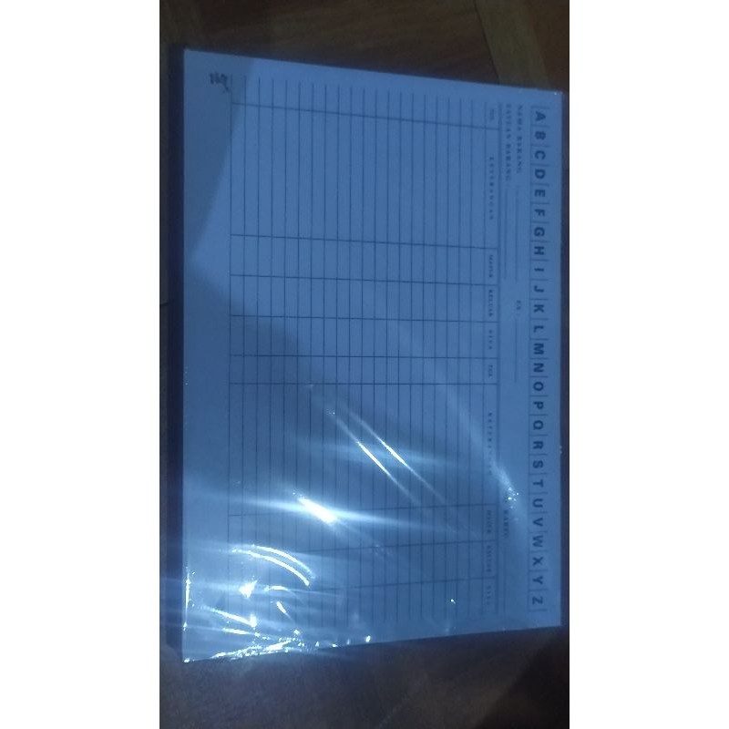 

Kartu Stok Folio putih