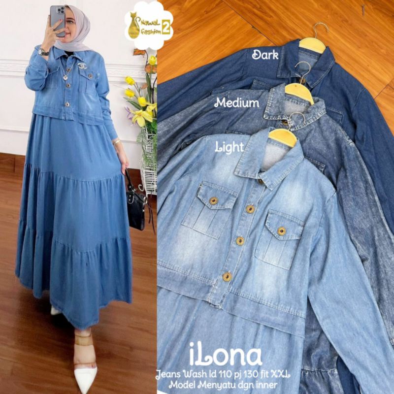 ILONA DRESS JEANS BY NAWAL