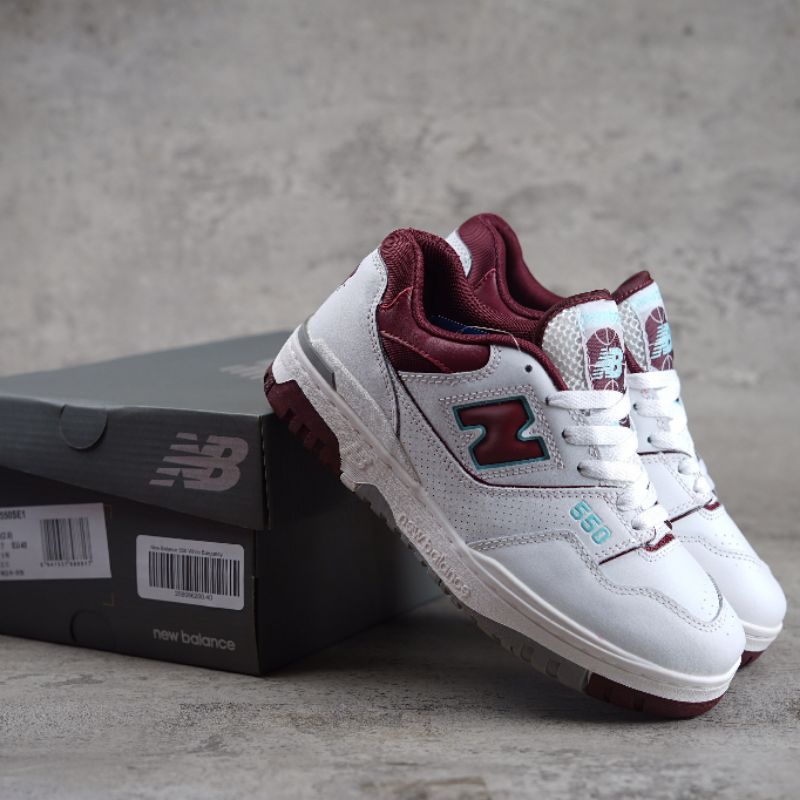 New Balance 550 White Burgundy