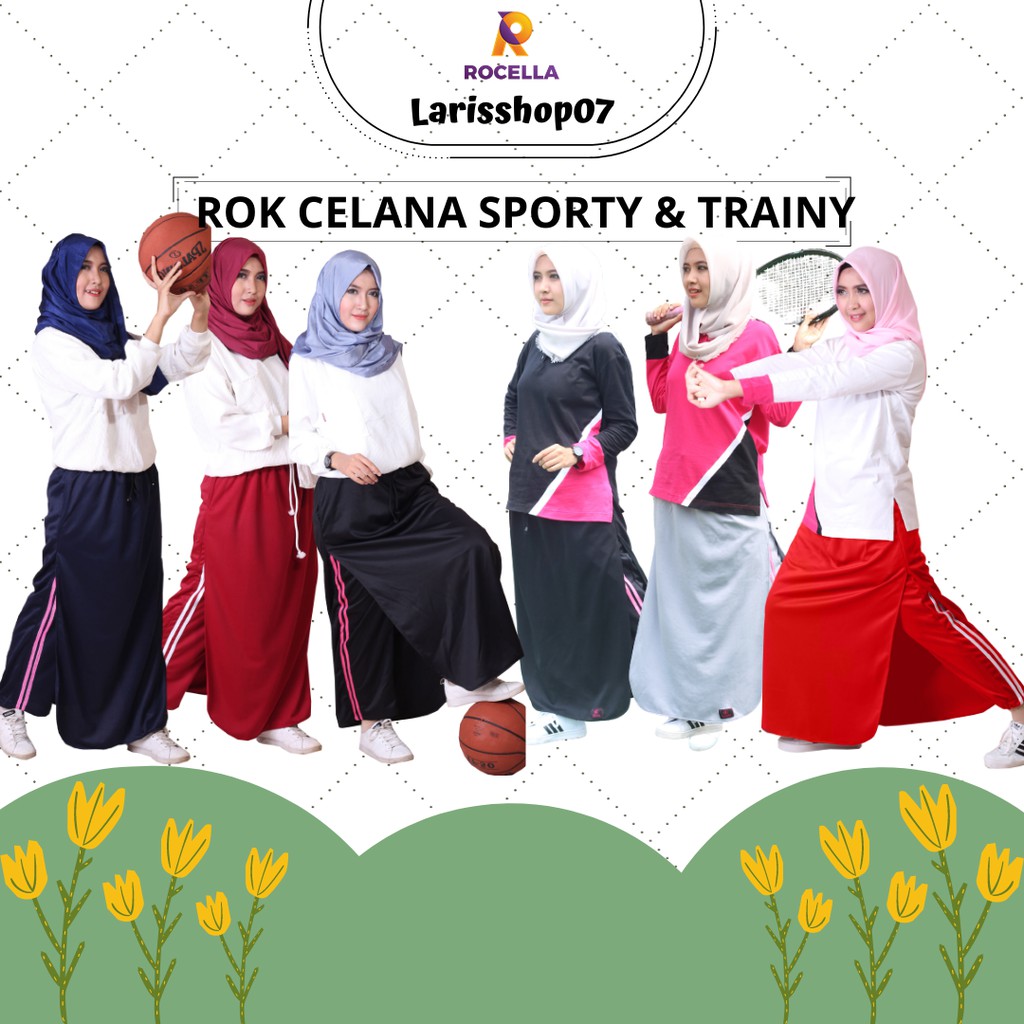 Rocella Rok Celana Olahraga WanitaTraining Muslimah Trening Sporty & Trainy