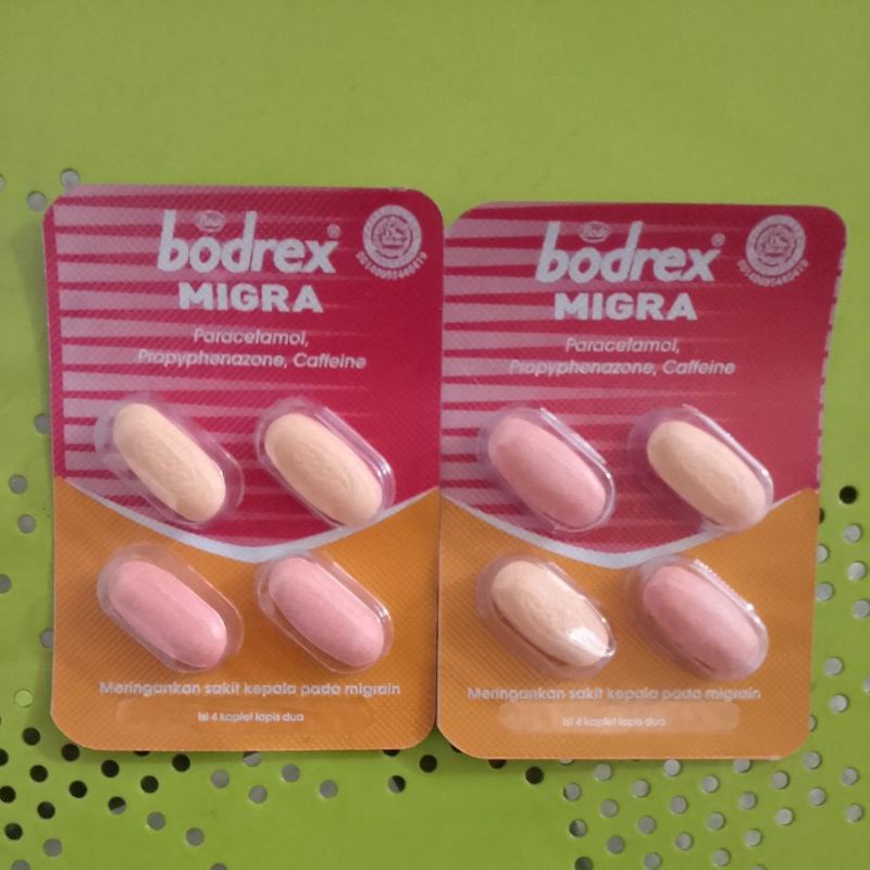 BODREX MIGRA (Obat Sakit Kepala MIGRAIN) @4 Tablet