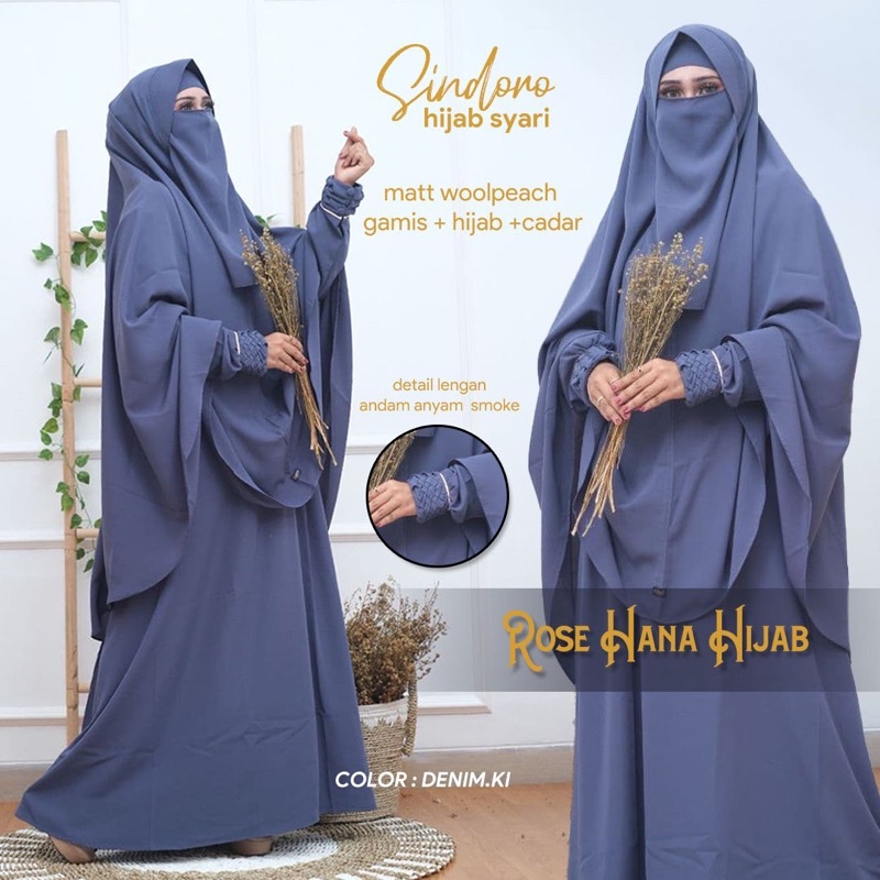 ANGGRAINI ~ ROSEHANA HIJAB ~ SINDORO SYARI POLOS ORIGINAL PRODUCT BY ROSEHANA ~ GAMIS SYARI ~ GAMIS 