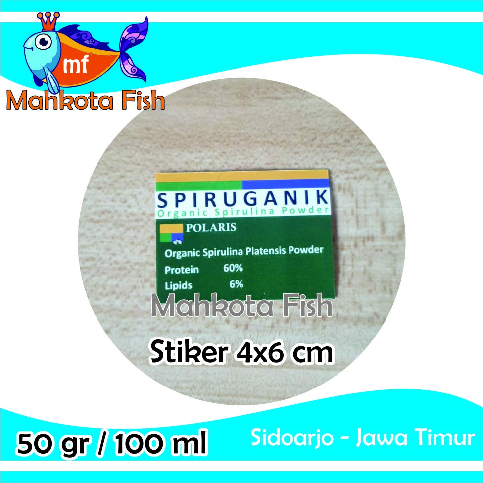 Botol Spirulina / Spiruganik | Botol Repack 50 gr / 100 ml Spirulina / Spiruganik