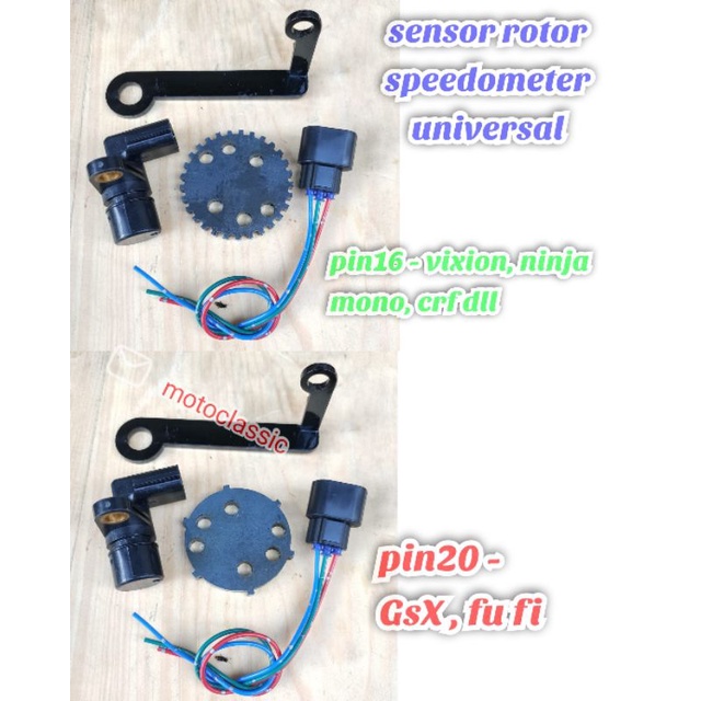 rotor sensor breket speedometer digital spido pin 16 20 vixion gsx