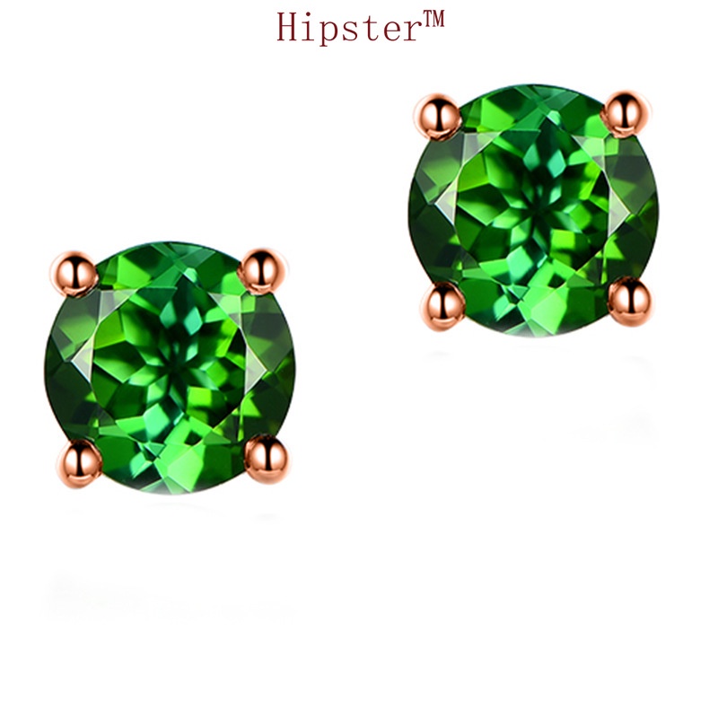 Clover Full Diamond Bracelet Colored Gems Green Crystal Ring Emerald Leaf Pendant Set