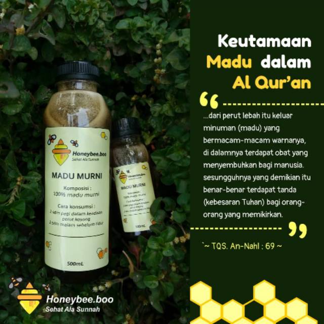 

Madu Murni Honeybee.boo 500ml