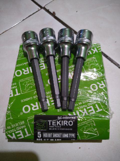 Kunci Mata Soket L Ketok L4 ~ L12 mm 1/2" inch DR / Hex Bit Sock