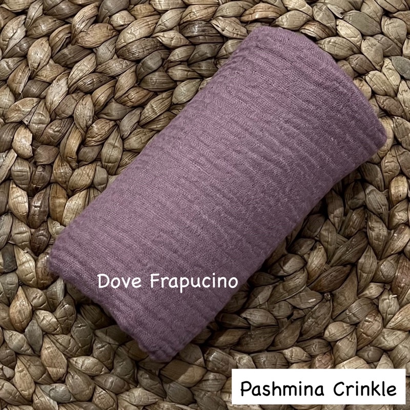Pashmina crinkle Part 1 Hijab pasmina kusut Lavanya By Azzara-Dove Frapucino