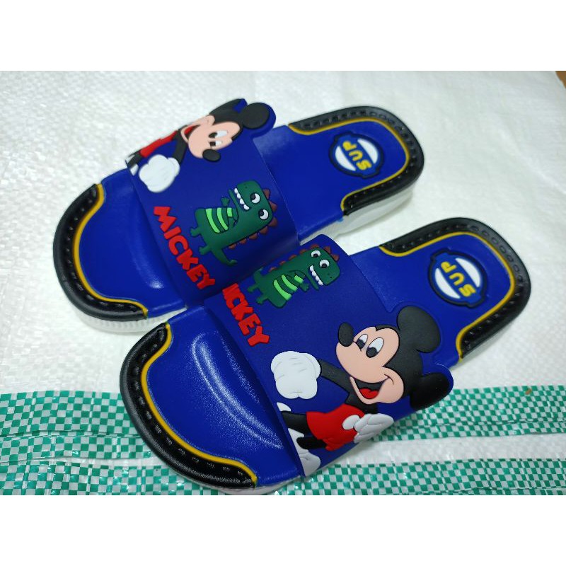 Sandal Selop Anak Karakter Mickey Mouse Disney / Slop Anak Mickey Mouse Impor