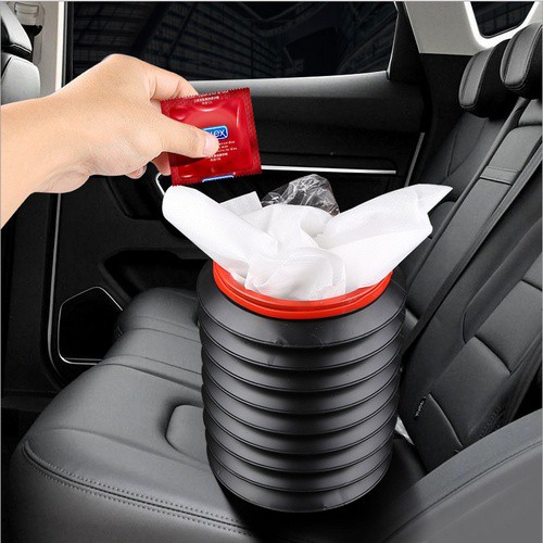 Tempat Tong Sampah Mobil Lipat Car Organiser Lipat Foldable 4L