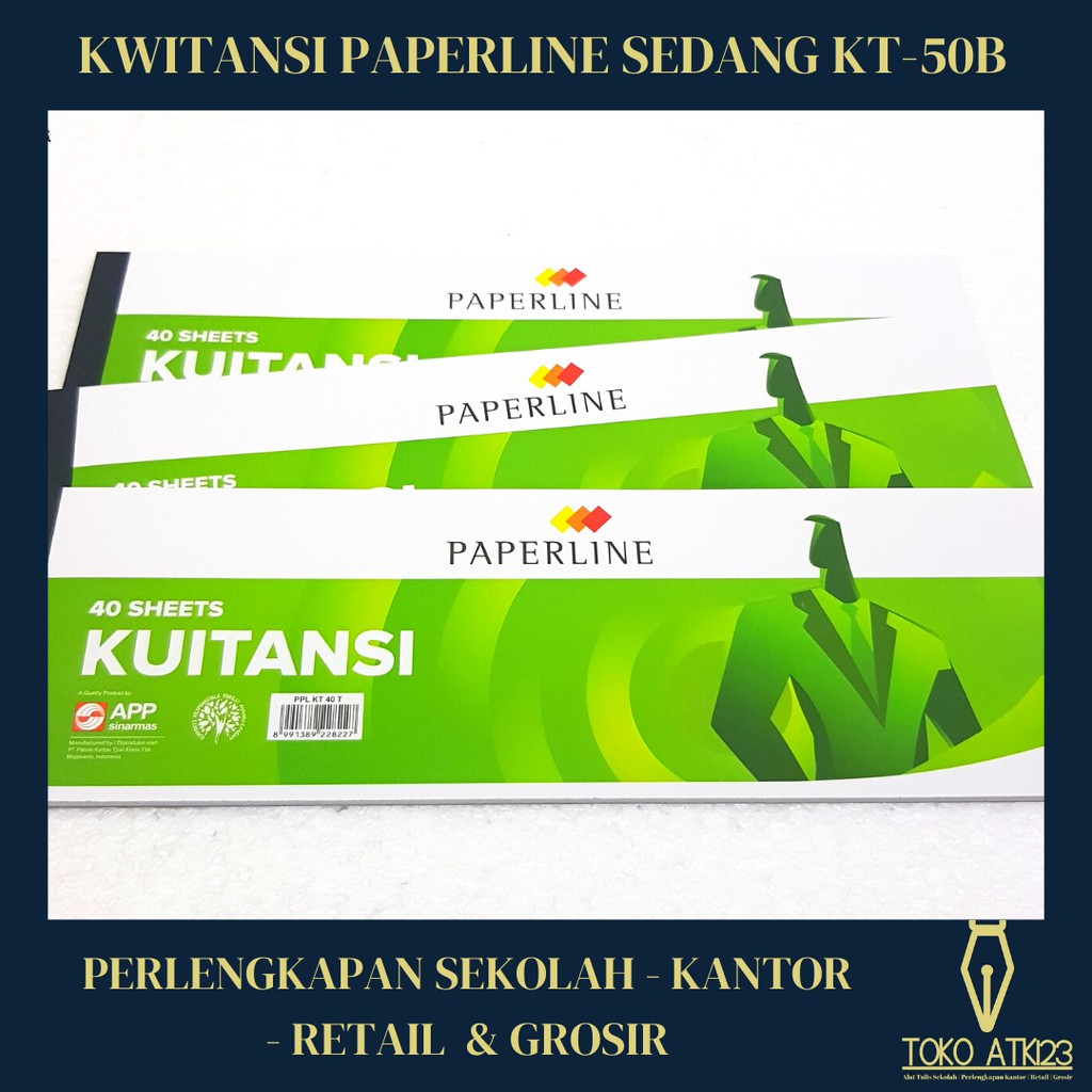 Buku Kwitansi Besar Merk Paperline / Kuitansi / Isi 50 Lembar