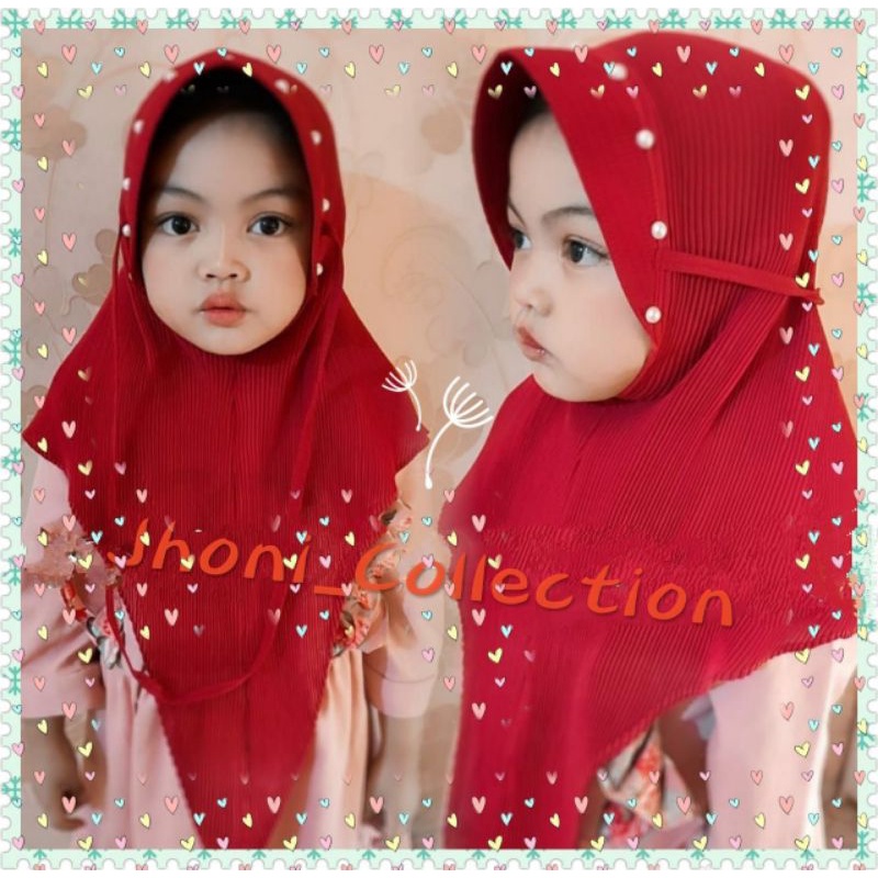 HIJAB ANAK BERGO PET PLISKET