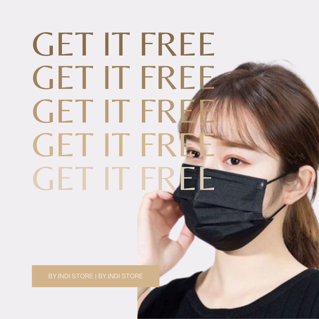 FREE FACE MASK EARLOOP 3PLY PREMIUM