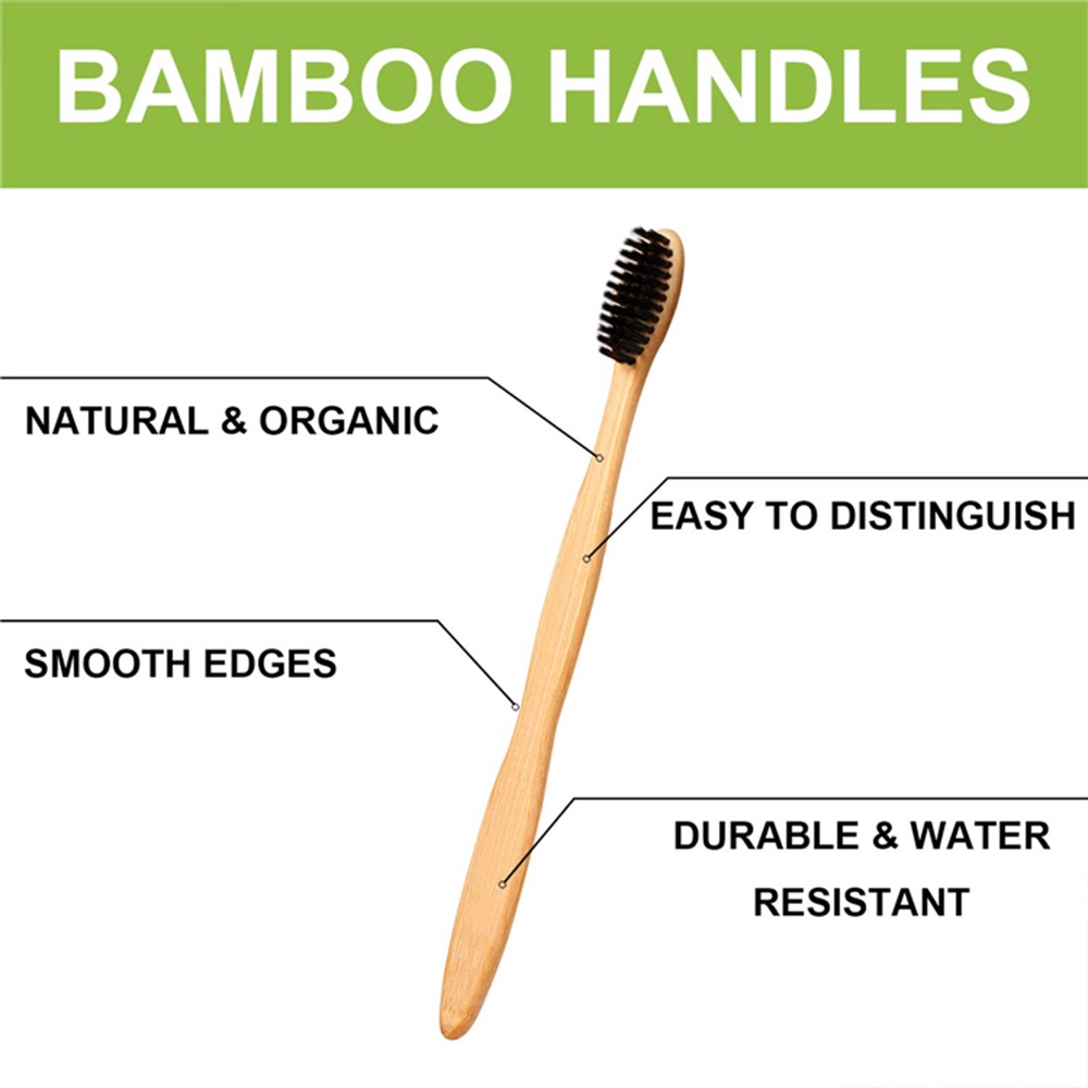 Sikat Gigi Bambu Premium Bamboo Toothbrush