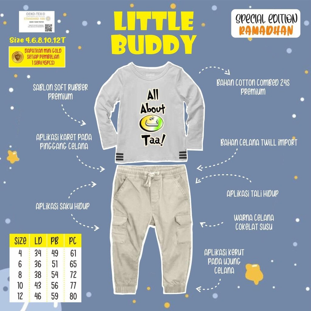 Pakaian anak laki-laki umur 12 tahun
