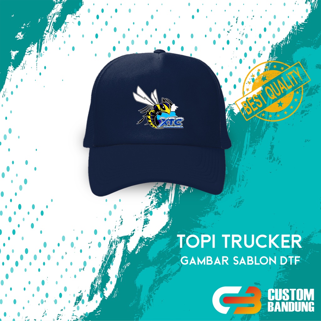 Topi Trucker XTC 5 Topi Jaring GBR Pria Wanita Bisa COD Original High Quality