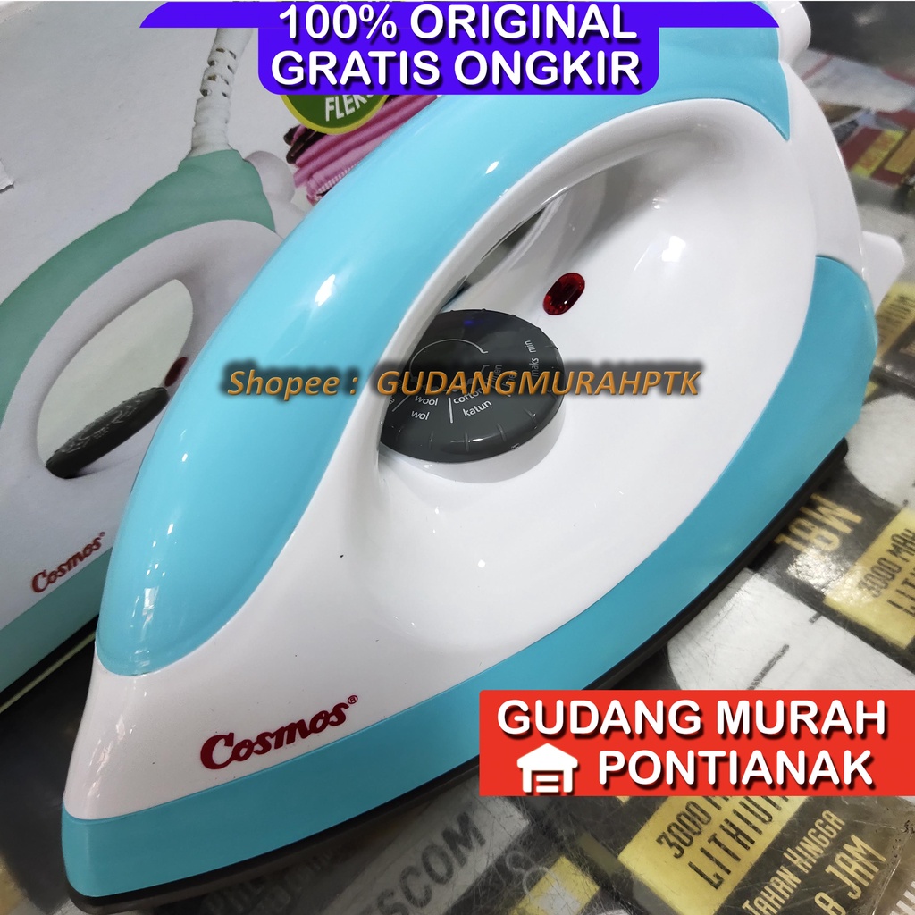 Setrika Cosmos CI-4110N CI 4110 N Dry Iron Non Stick Gosokan Baju Anti Lengket 4110N