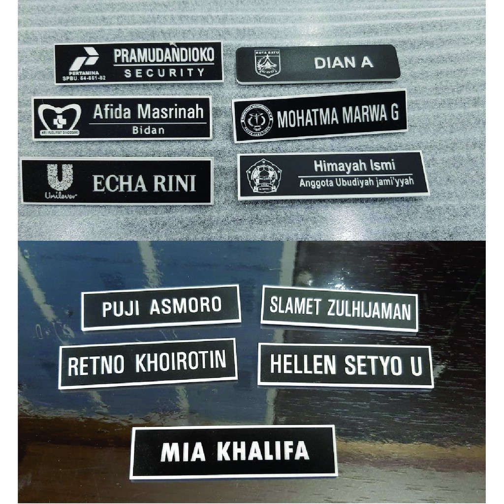 [1HARI JADI] NAMA DADA GRAFIR,NAMETAG, PERSIT PAPAN NAMA (MESIN LASER) GRAFIR AKRILIK