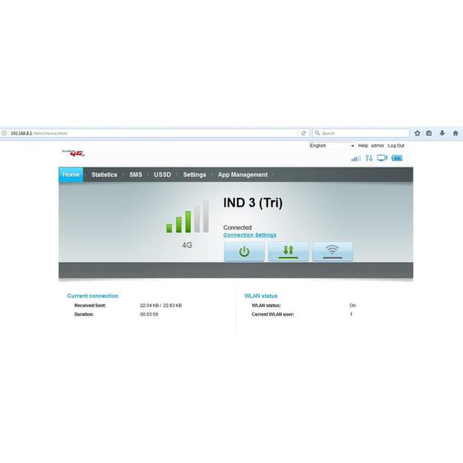Mifi Router Modem Wifi 4G Huawei E5573 Telkomsel Unlock Free 14Gb - Hitam