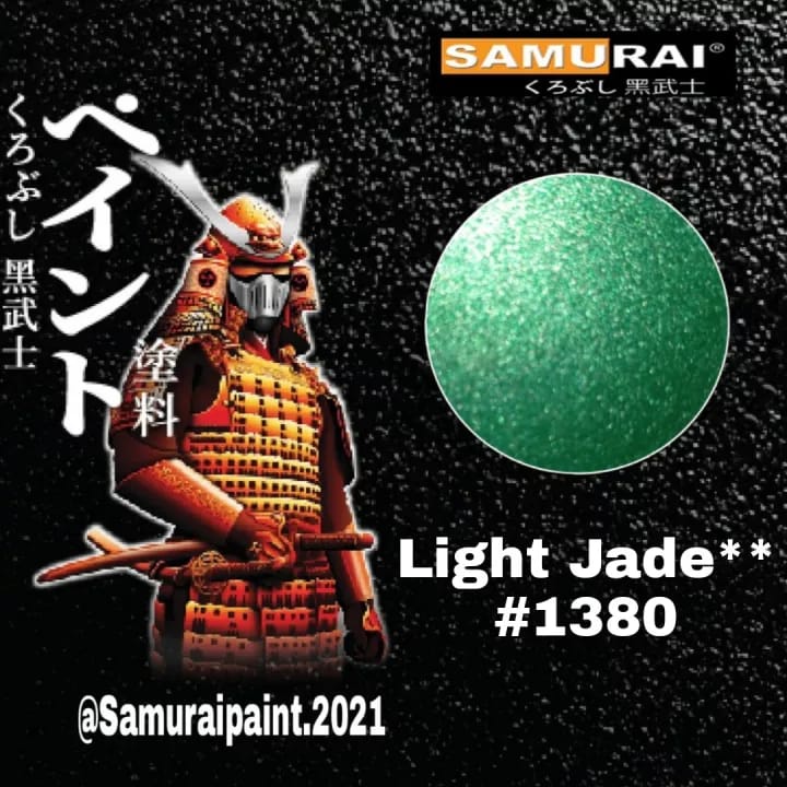 cat semprot samurai kurobushi pilok pilox samurai 1380 light jade 1380 400ml hijau muda metalic metalik