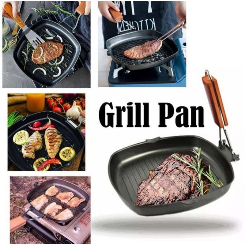 Wajan Panggang teflon serba guna Daging, Barbeque, Lamb Meat