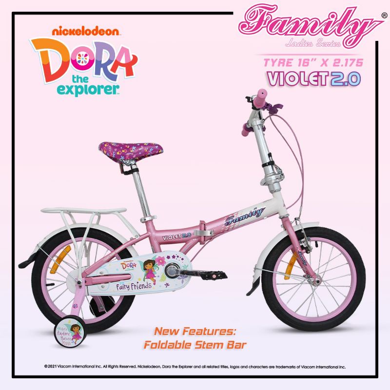 [EKA JAAYA SEPEDA] Sepeda lipat anak Family Violet 16 inch