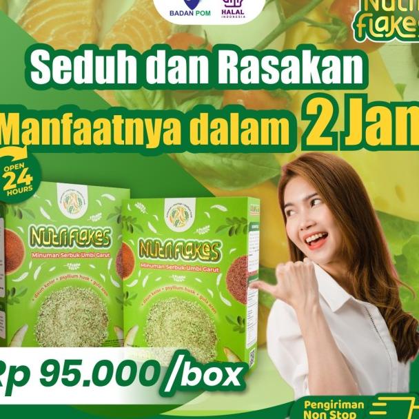 

Nutriflakes Sereal Sehat Umbi Garut Solusi Atasi Asam Lambung Gerd Mag