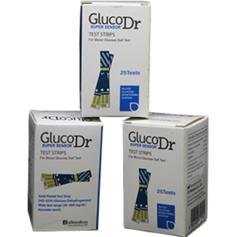 Gluco Dr Strip Test Gula Darah Gluco Dr Super Sensor
