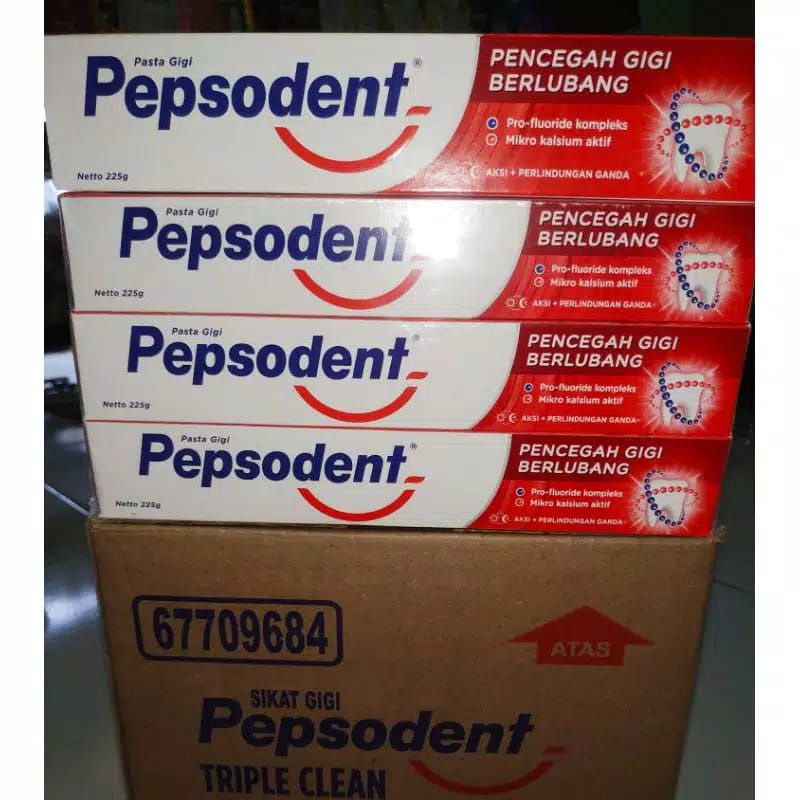 Pepsodent Pencegah Gigi Berlubang Pasta Gigi 225 gr Twin Pack