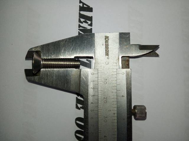 Verseng L M6 X 25 (2,5cm) stainless 304