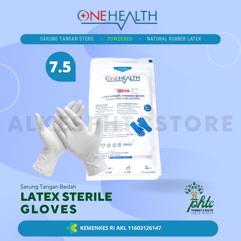 ONEHEALTH Sarung Tangan Steril 7.5