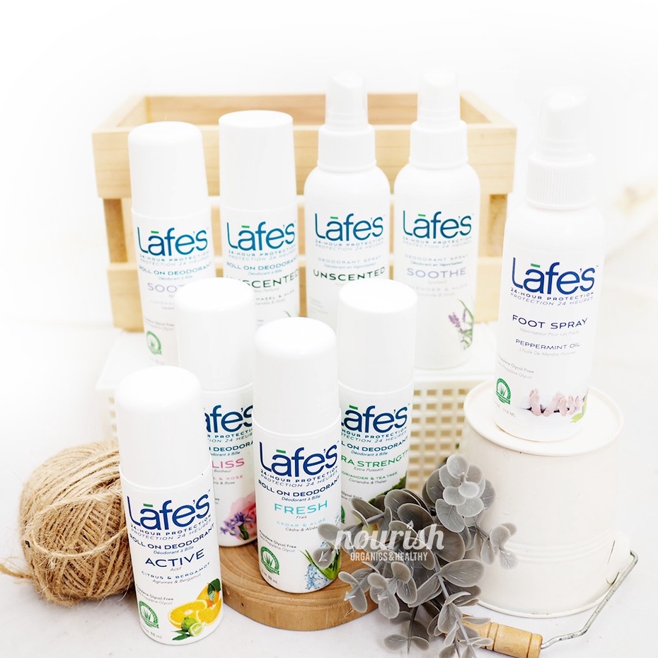 Lafes Deodorant Roll On Active (Citrus &amp; Bergamot) 88ml