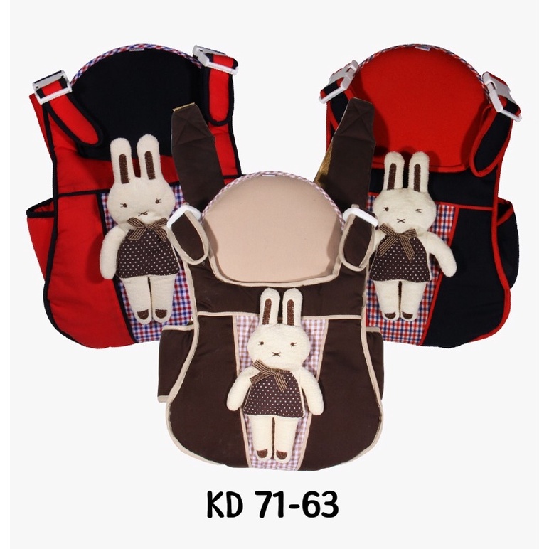 KIDDY Gendongan Bayi Boneka KD 7163 / Gendongan Depan dan Belakang Bagus / Gendongan Depan Murah / G