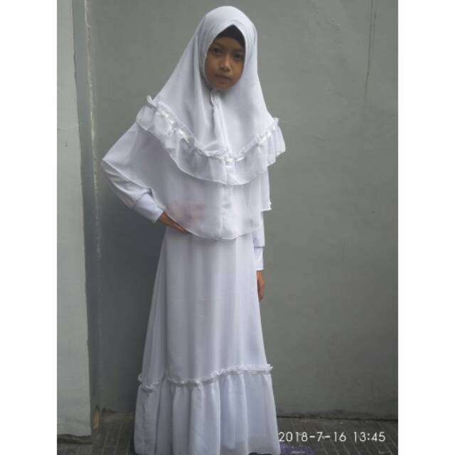 Gamis Syar'i Putih anak