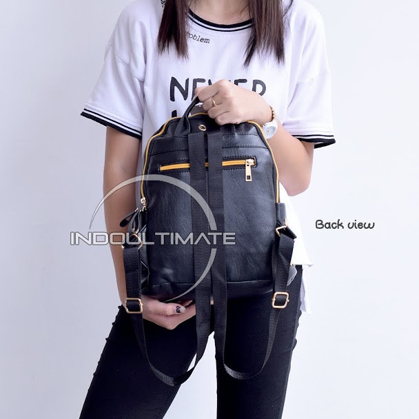 Tas Ransel Wanita IMPORT kulit LF-8090 Tas Fashion Import Tas Sekolah Anak BACKPACK wanita murah