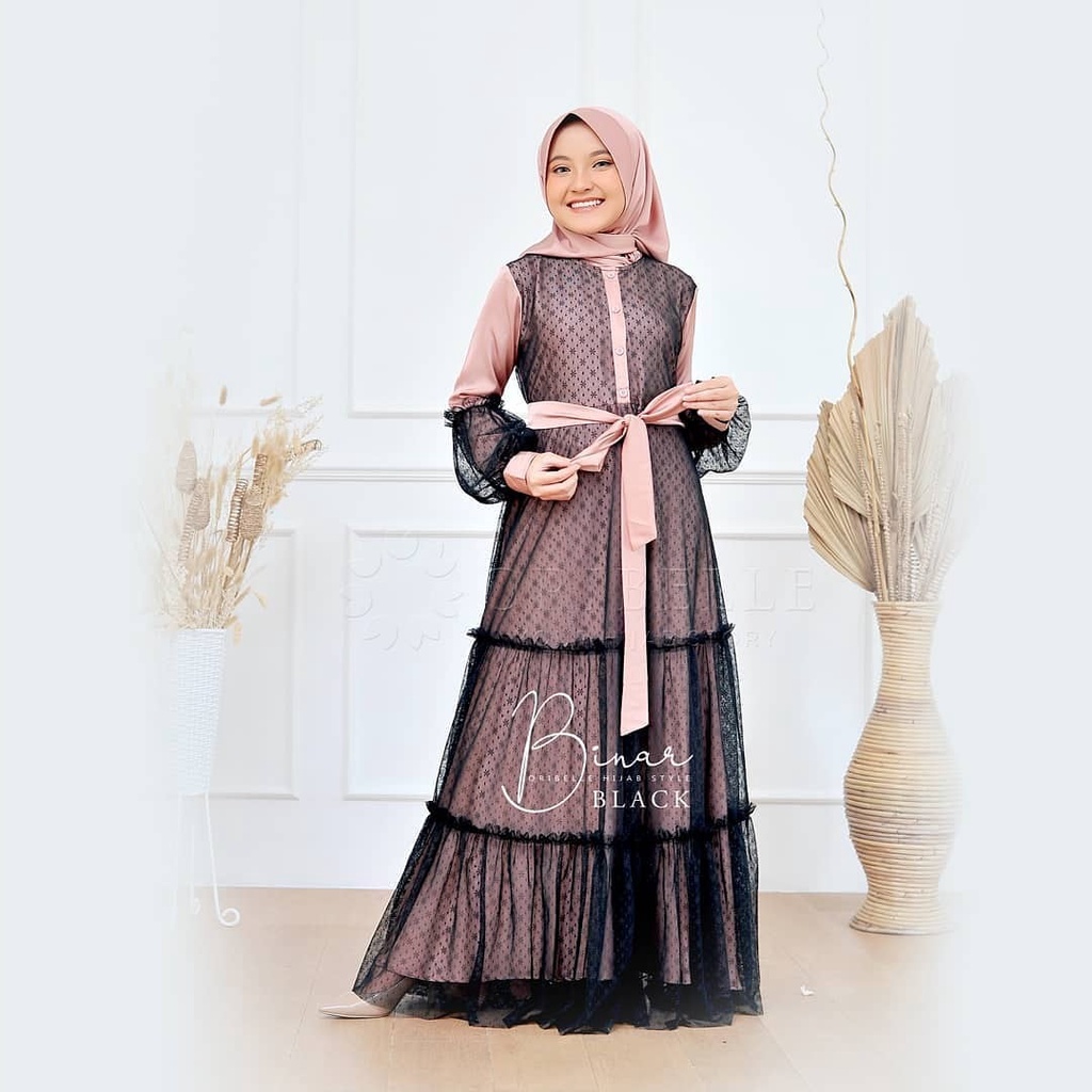eriko_fashion-Binar Syar'i-Dress Anak Usia Tanggung/Setelan Anak Muslim
