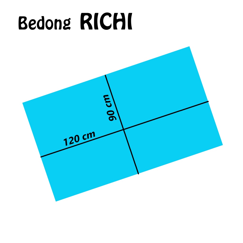 Babysmart - 1 PCS Bedong Bayi Premium RICHI Bahan TC Tebal / Selimut bayi/Alas tidur bayi Size 120x90 cm