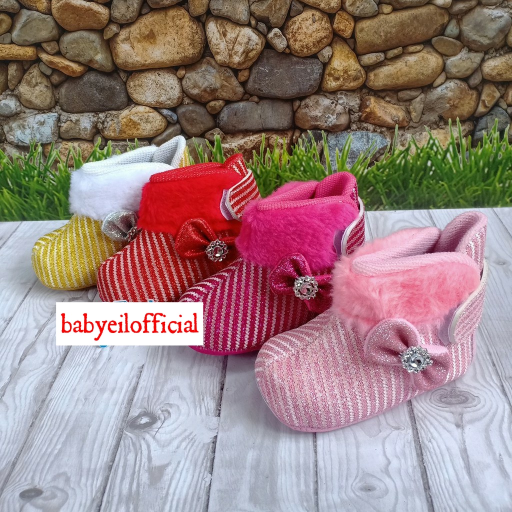 Prewalker sepatu bayi glitter belajar berjalan