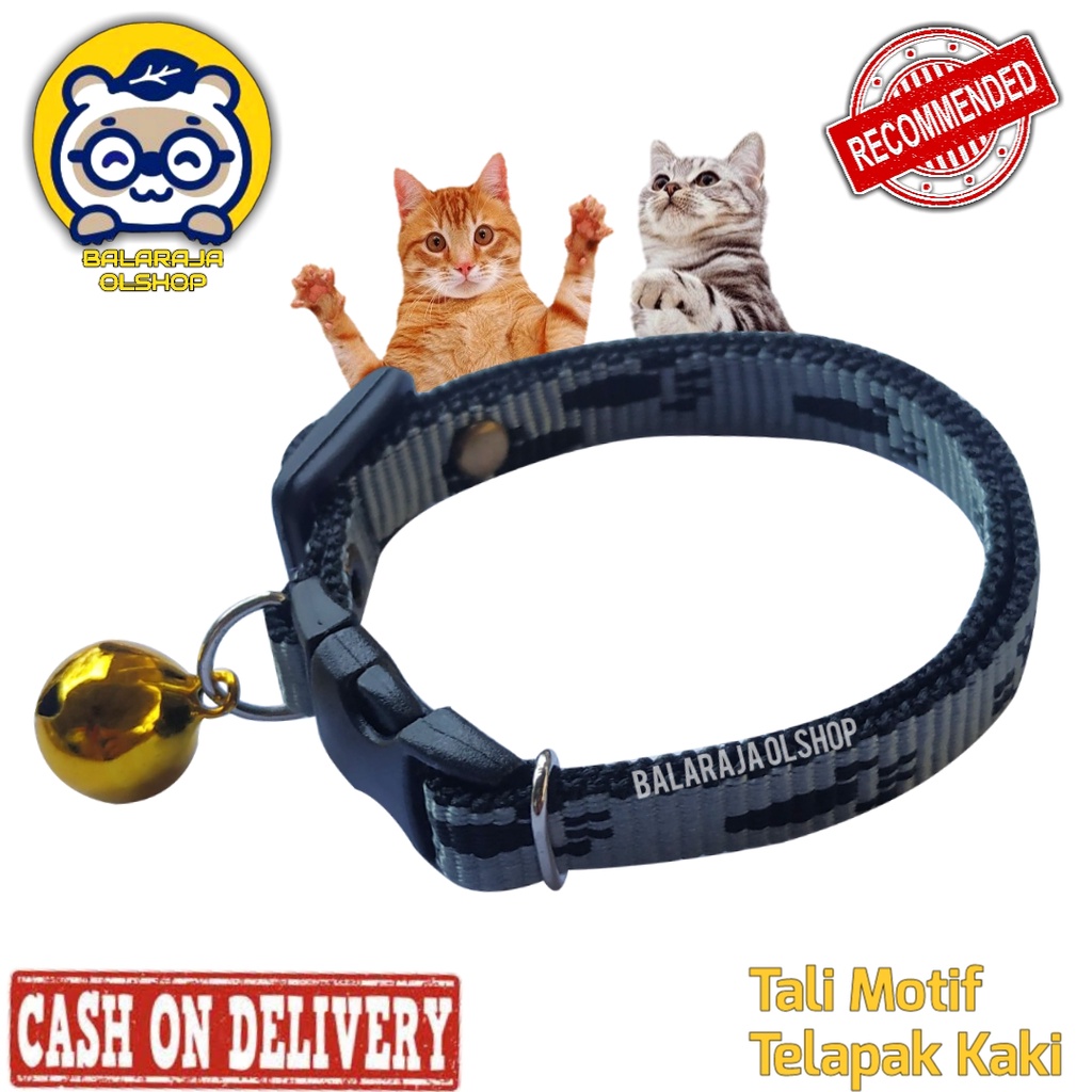 Kalung Kucing Anjing Kelinci Motif Telapak Kaki Ready Semua Warna