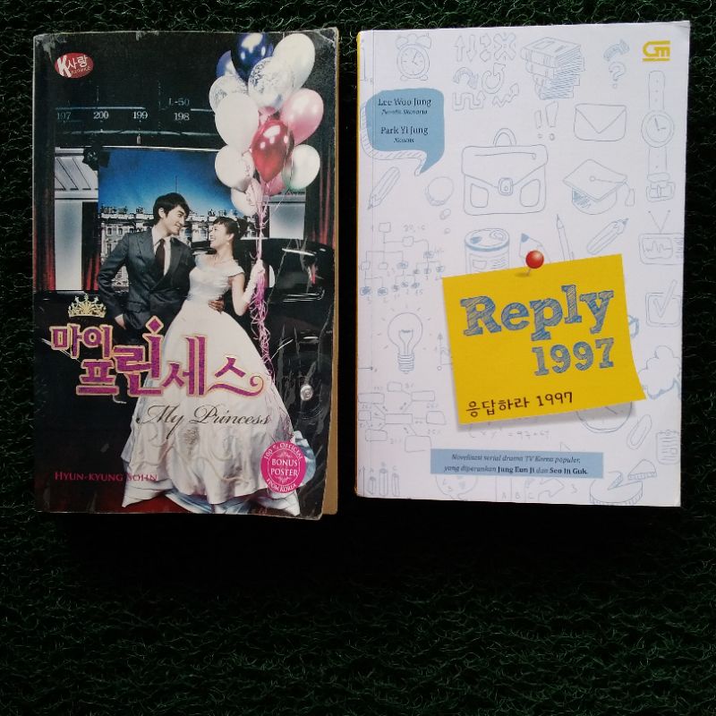 Buku Novel Korea Reply 1997 & My Princess (preloved) ORIGINAL drama korea