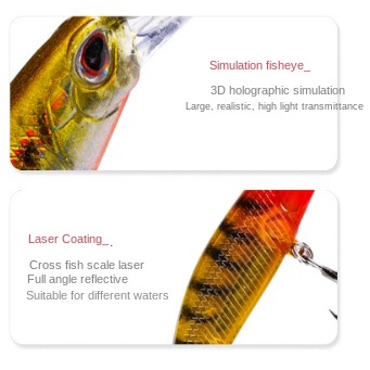 Umpan Casting 5g/6.5cm Fishing Sinking Minnow Lure Umpan Ikan Alat Pancing Kail Plastic Bait Umpan Mancing