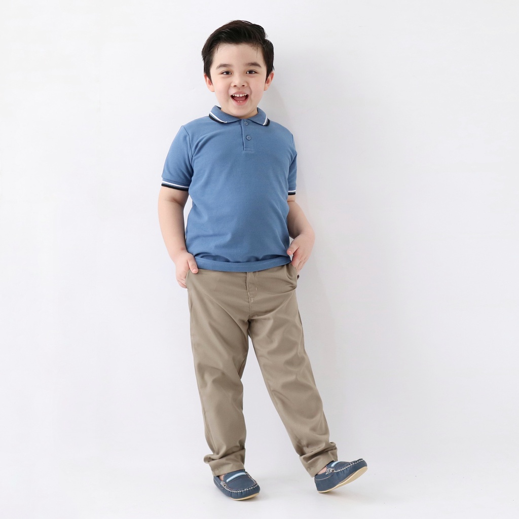 Yobebee Polo Shirt Anak Laki Laki Usia 2 4 6 8 10 Tahun Kemeja Kaos Polo Model Tangan Pendek Baju Atasan Kids Polos Cotton Lembut Strech Boy Tee Shirt Model Casual Santai Kaos Kerah Anak Cowok