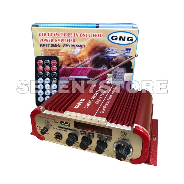 Sale Amplifier Bluetooth Gng D2 / Ampli Karaoke Digital Bt Usb Mmc Fm Berkualitas