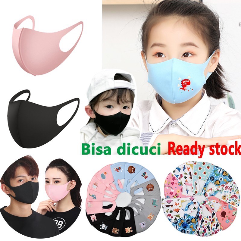  Masker  mulut anak scuba bermotif  random masker  anti debu 