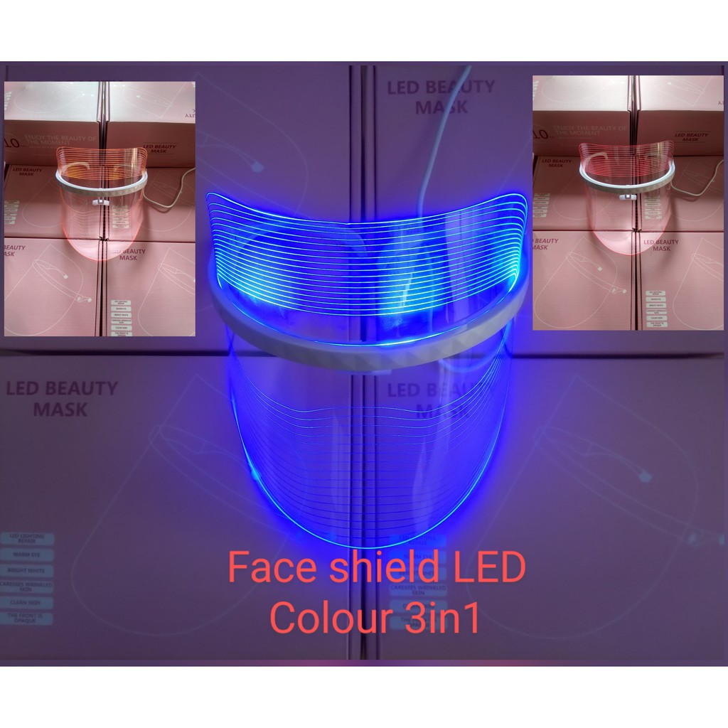 FACE SHIELD LED, 3in1 (free OTG)