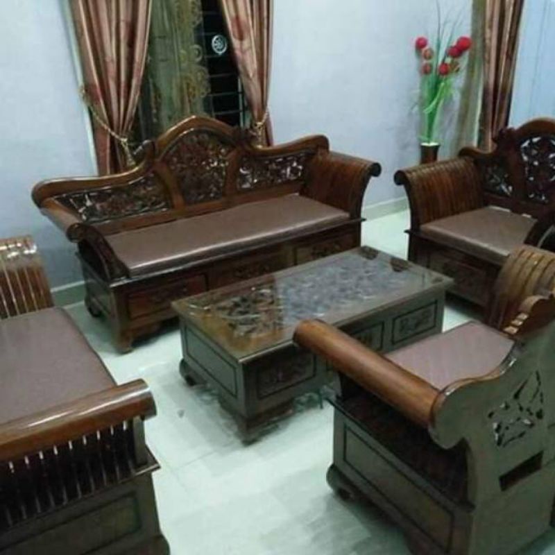 kursi tamu madura keong 3211 meja kayu jati