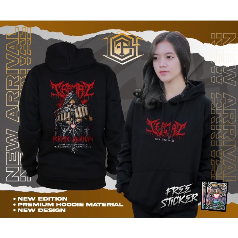 HOODIE TERJAL - HOODIE TERATE JALANAN - JAKET BLUSUK TERJAL - JAKET TERJAL
