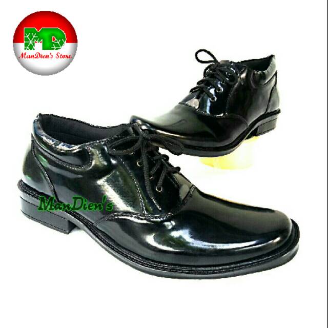 MANDIENS PDH 02-TALI Sepatu Formal  Pria Kulit Kilat Sintetis / PDH POLISI /PDH TNI