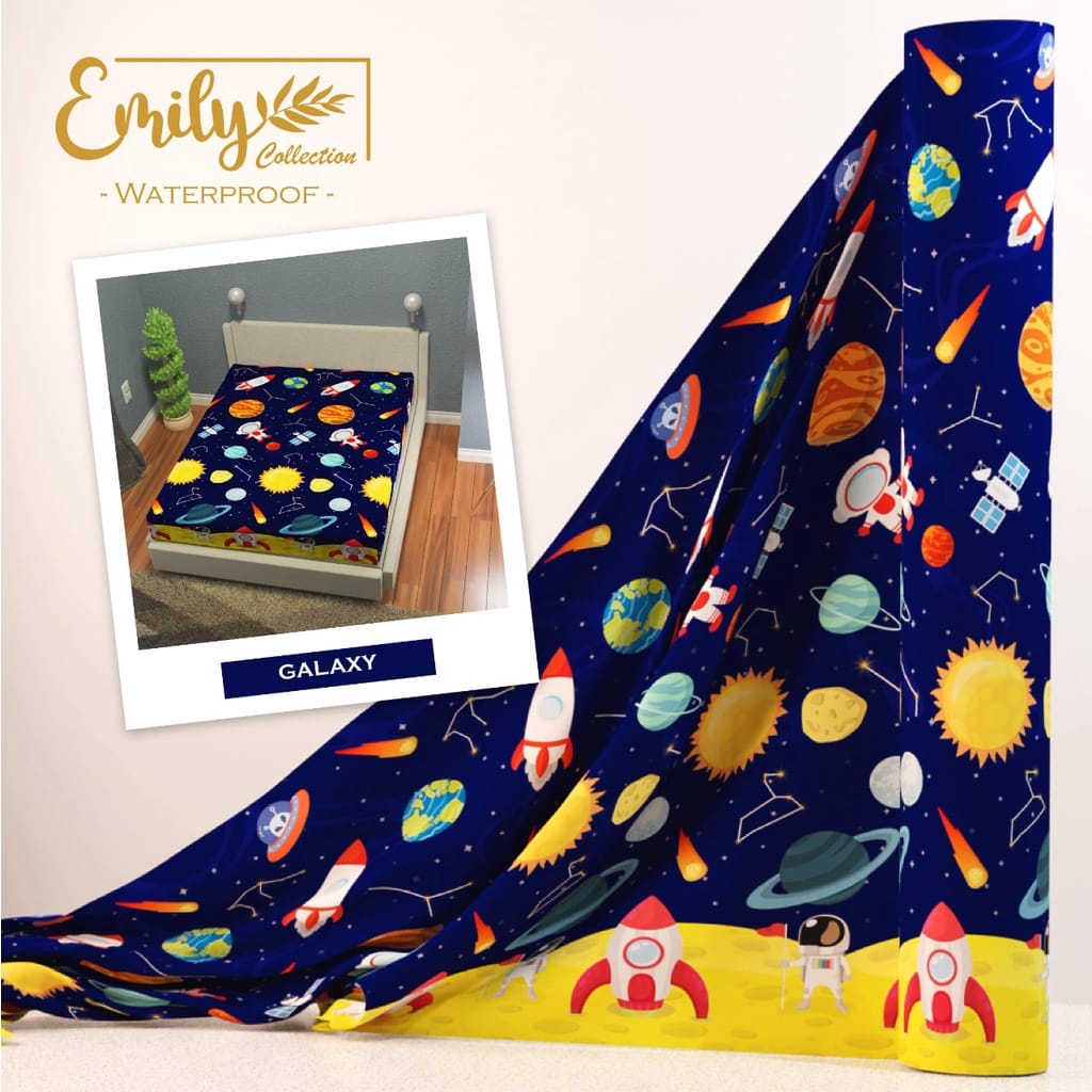 SPREI WATERPROOF ANTI AIR DAN OMPOL UK 180x200 KASUR NO 1 / SPREI WATERPROOF MOTIF KARAKTER KARTUN-3